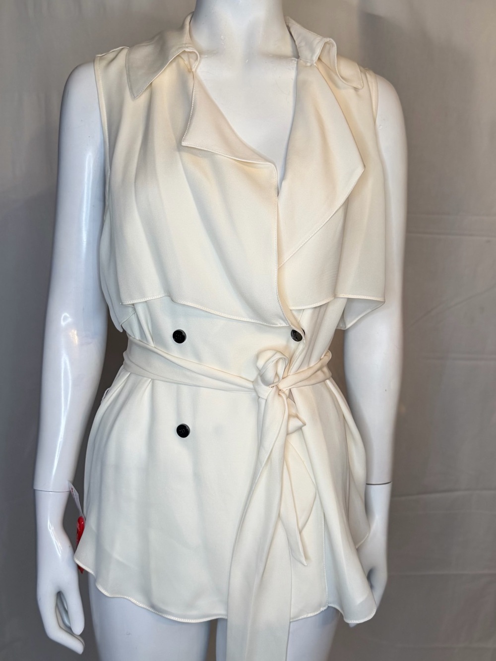 Haute Hippie White Silk-Blend Blouse - Picture 1 of 5
